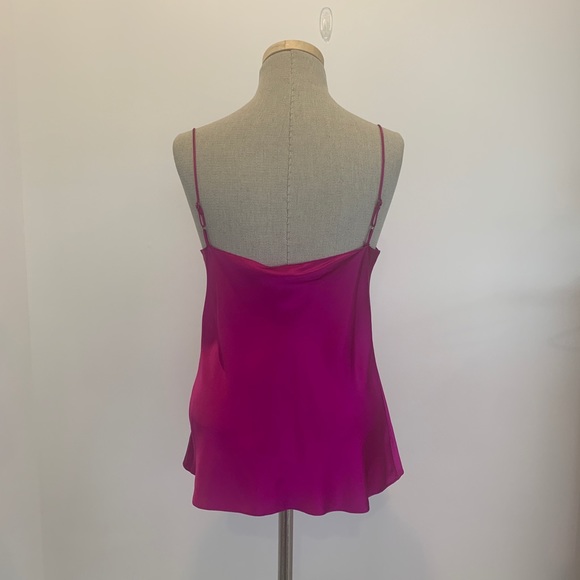 NWT Nili Lotan Gemma 100% Silk Cami in Fuschia - Picture 3 of 8